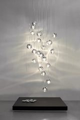Mizu chandelier 26 drops of clear crystal. Terzani. 