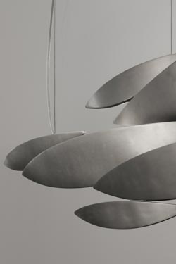 I Lucci chandelier 145cm in brushed nickel. Terzani. 