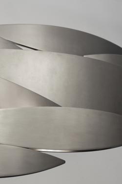 I Lucci chandelier 145cm in brushed nickel. Terzani. 