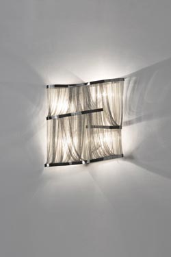 Atlantis double sconce metal curtain. Terzani. 