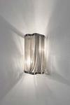 Atlantis small silver wall lamp 2 lights. Terzani. 