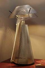 Tourbillon lampe inox. Thierry Vidé. Tourbillon lampe inox. Thierry Vidé.