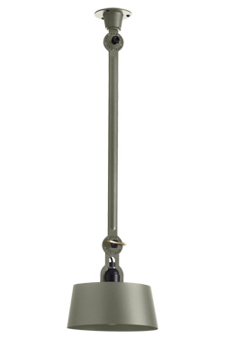 Green ceiling lamp Bolt, with one 50cm vertical rod (underfit). Tonone. 