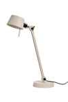 Large Bolt Desk lamp with one arm only, and a steel base. Creme white.. Tonone. 