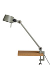Large Bolt Desk lamp with one arm only, and a vice clamp. Moss green.. Tonone. 