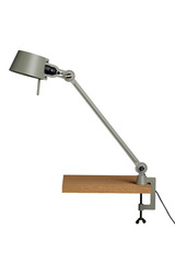 Large Bolt Desk lamp with one arm only, and a vice clamp. Moss green.. Tonone. Large Bolt Desk lamp with one arm only, and a vice clamp. Moss green.. Tonone.