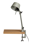Small Bolt Desk lamp with one arm only, and a vice clamp. Khaki. Tonone. 