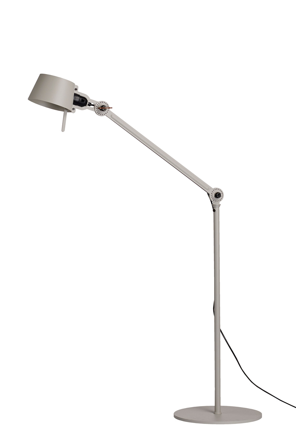 Industrial style floor lamp in gray metal Bolt. Tonone. 