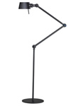 Large black hinged floorlamp in steel. Tonone. 