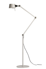 Large Bolt floorlamp with 2 arms in light grey steel. Tonone. 