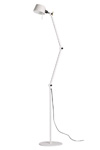 Large pure white industrial design floorlamp . Tonone. 