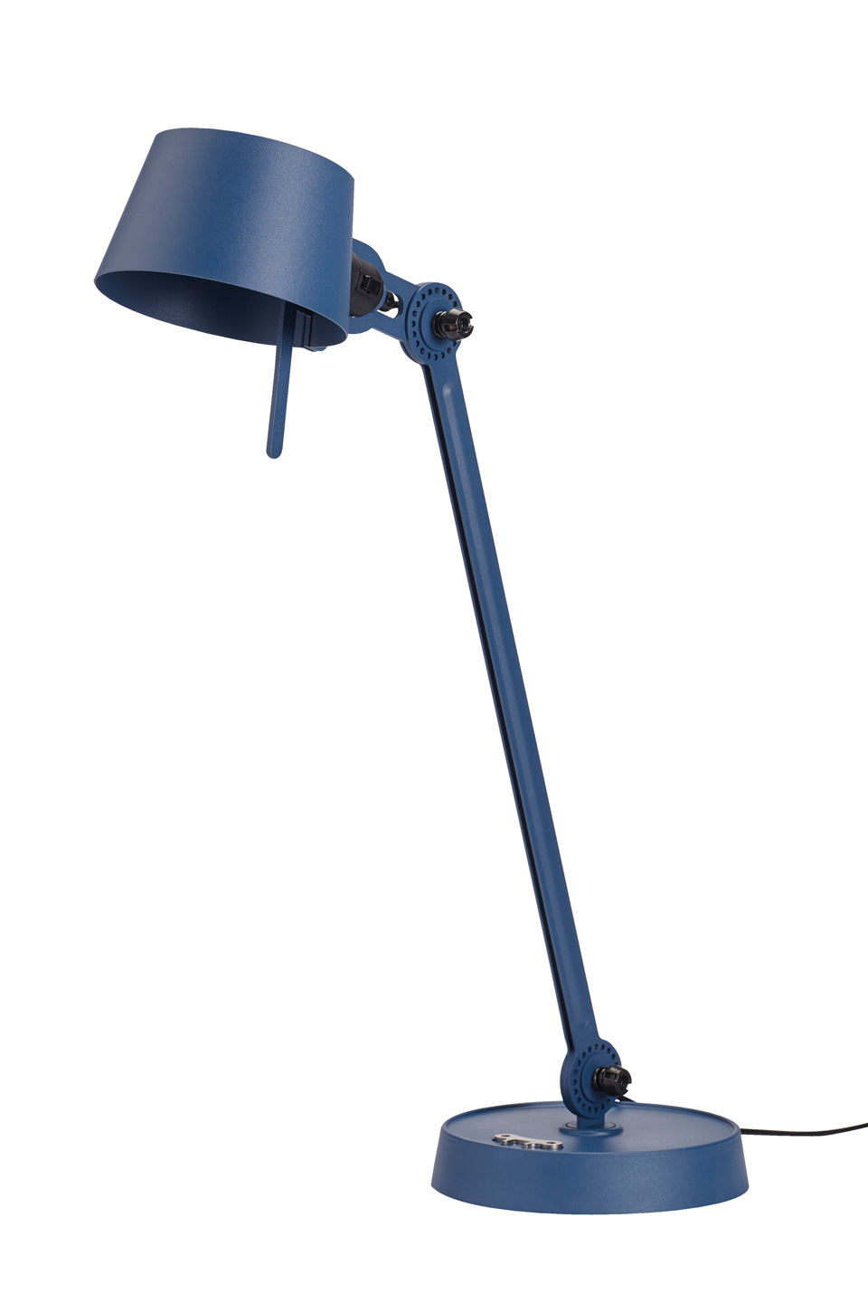 Grande lampe de bureau style atelier, en métal bleu Bolt Desk. Tonone. 