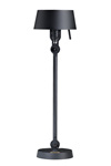 Grande lampe de table verticale, en acier noir esprit atelier Bolt, sur socle.. Tonone. 