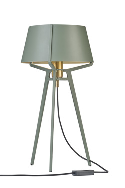 Lampe de table contemporaine vert kaki Bella. Tonone.