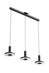 Beads pendant 3 lights in black aluminum. Tonone. 