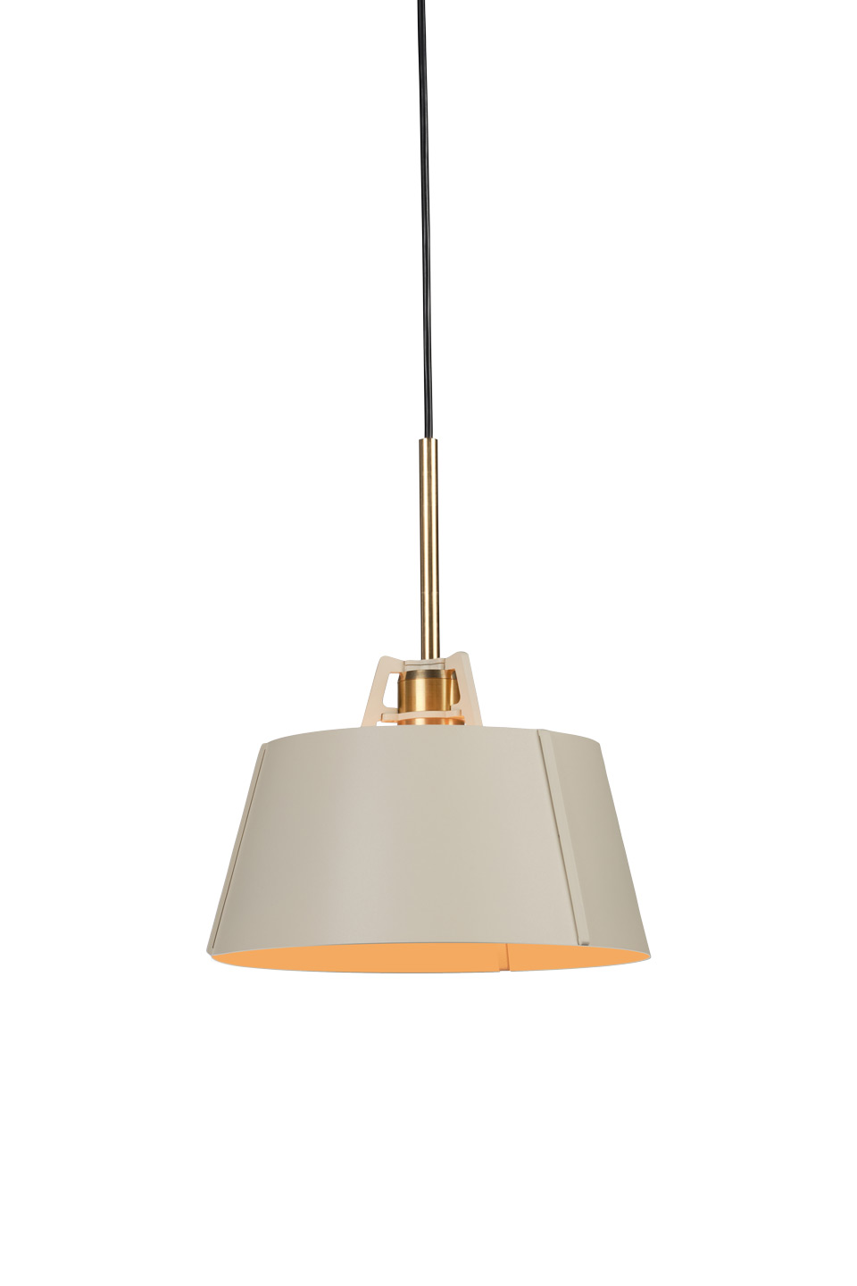 Bella contemporary ecru metal pendant light. Tonone. Bella contemporary ecru metal pendant light. Tonone.