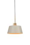 Bella contemporary ecru metal pendant light. Tonone. Bella contemporary ecru metal pendant light. Tonone.