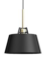 Small Bella matte black pendant light. Tonone. 