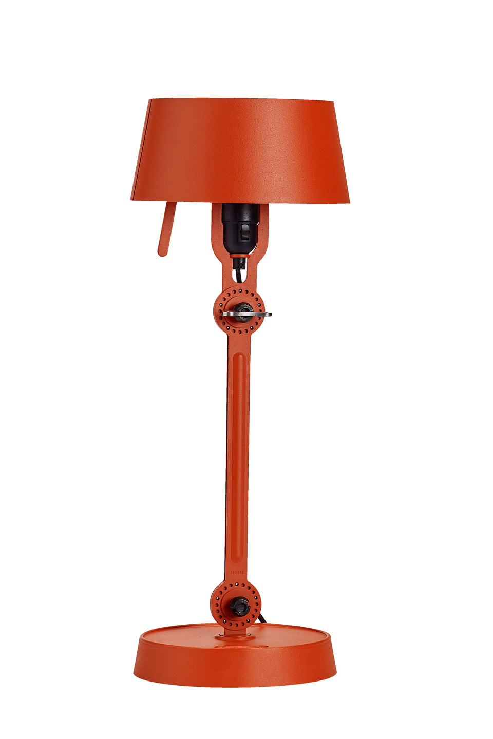 small orange table lamp