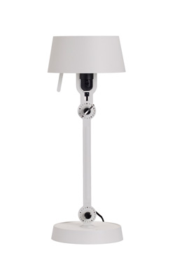 Little white table lamp in steel. Tonone. 