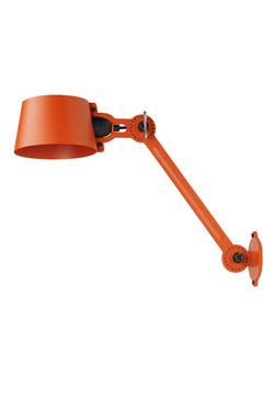 Bolt wall light large model in orange grained steel. Tonone. 