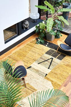 Tapis aux teintes naturelles Atelier 200X300 cm. Toulemonde Bochart. 