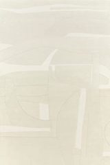 Tapis monochrome blanc aux effets de Collage 170X240 cm. Toulemonde Bochart. 