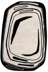 Tapis noir et blanc Fragment 200X300 cm. Toulemonde Bochart. Tapis noir et blanc Fragment 200X300 cm. Toulemonde Bochart.