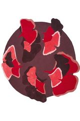 Tapis rond rouge Opéra Ginkgo 285X257cm. Toulemonde Bochart. Tapis rond rouge Opéra Ginkgo 285X257cm. Toulemonde Bochart.