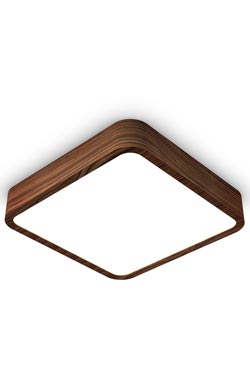 60cm square Rosewood ceiling light. Trilum. 