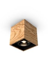 Mini spot 1 light oak cube 11x11cm. Trilum. 