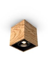 Mini spot 1 light oak cube 11x11cm. Trilum. Mini spot 1 light oak cube 11x11cm. Trilum.
