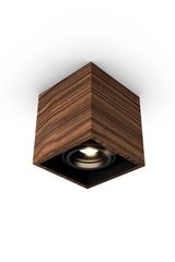 Mini spot 1 light rosewood cube 11x11cm. Trilum. Mini spot 1 light rosewood cube 11x11cm. Trilum.