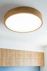 WoodLED Round round ceiling lamp in oak 60cm. Trilum. 