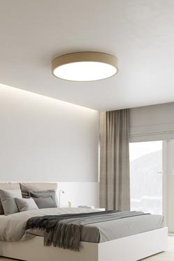 WoodLED Round round ceiling lamp in oak 60cm. Trilum. 