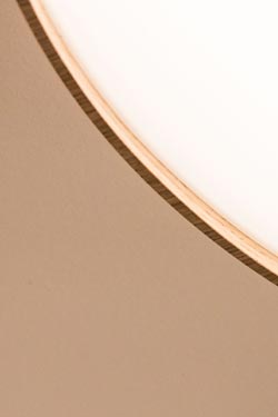 Large round oak ceiling lamp, very fine frame. Trilum. 