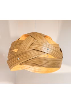 Nest 400 wooden round pendant 40cm. Trilum. 