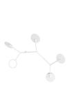 Ballon Wall5 applique structure minimaliste en acier blanc. TUNTO. 