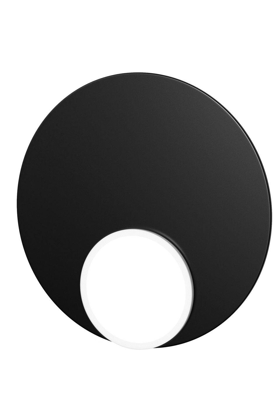 Dot05 applique disque minimaliste noire. TUNTO. 