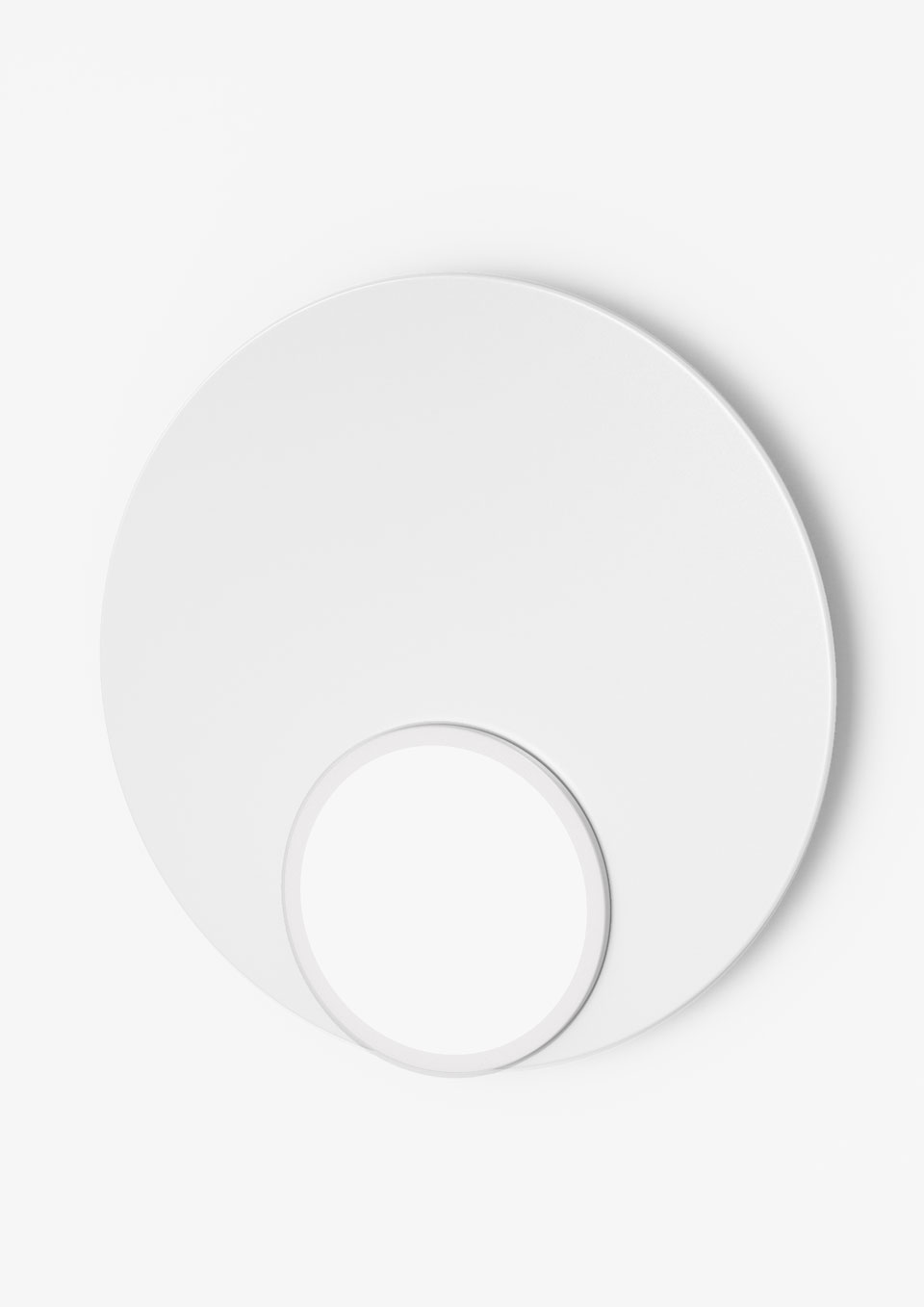 Dot05 applique ronde blanche minimaliste. TUNTO. 