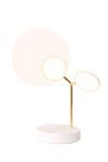 Lampe de table blanche et or Ballon . TUNTO. 