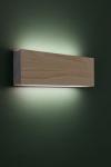 Led120 applique en bois de noyer lumière indirecte 40cm. TUNTO. 