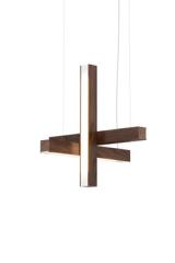LED40 suspension scandinave en croix en bois de noyer. TUNTO. LED40 suspension scandinave en croix en bois de noyer. TUNTO.