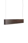 LED120 linear pendant lamp walnut 74cm. TUNTO. 