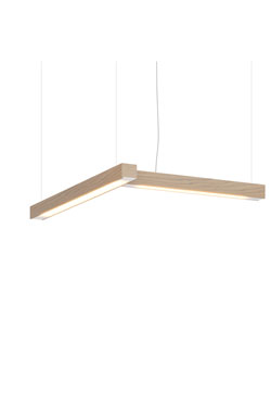 LED40 contemporary L-shaped pendant lamp. TUNTO. 