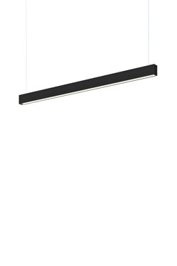 Square black pendant lamp 104cm. TUNTO. 