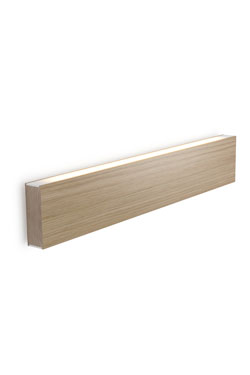 Led120 applique en bois de noyer lumière indirecte 40cm. TUNTO. 