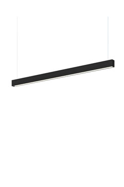 Square suspension longue carrée noire 104cm. TUNTO. 