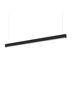 Square black pendant lamp 104cm. TUNTO. 