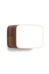 Small rectangle wall lamp in walnut Cube. TUNTO. 